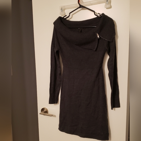 BCBG Sweater Dress Dark Grey Size S - Picture 3 of 3